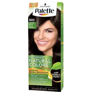 Matu krāsa Palette Permanent Natural Colors, tonis Tumši brūns 800, 1 iepak.
