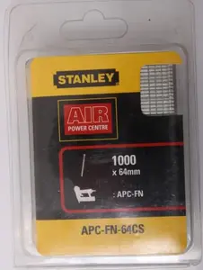 Nail strips STANLEY APCFN64, galvanized collated nails 64 mm, 1000 pcs