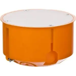 Electrical flush-mount box Simet P80F (ø80) with screw cover — Puszka regips fi80, pack 10