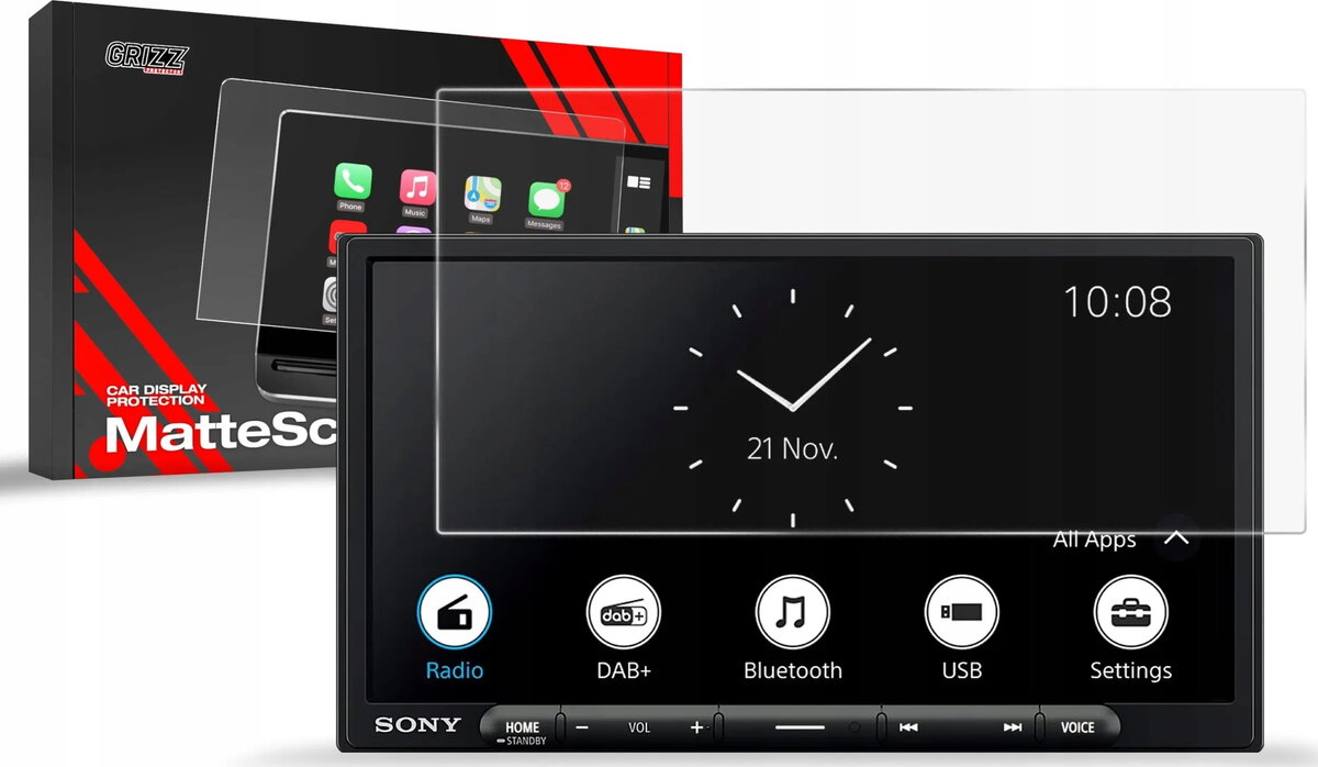Ekrāna aizsargplēve GrizzGlass priekš Sony XAV-AX4050