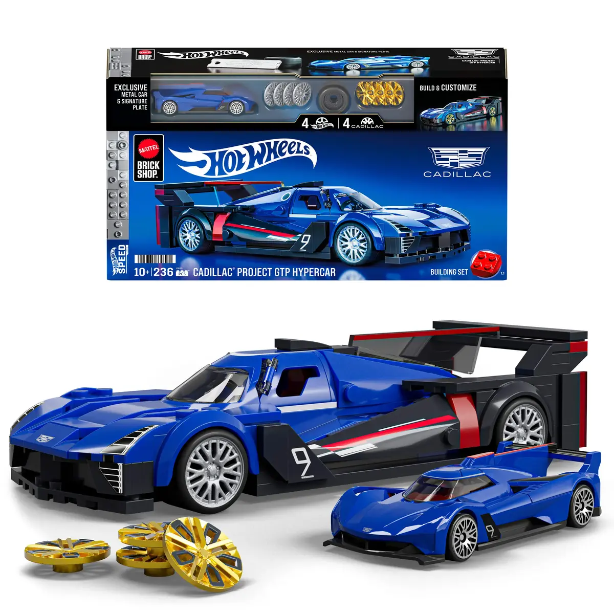 Конструктор MEGA Mattel Brick Shop Hot Wheels Cadillac GTP Photo 7
