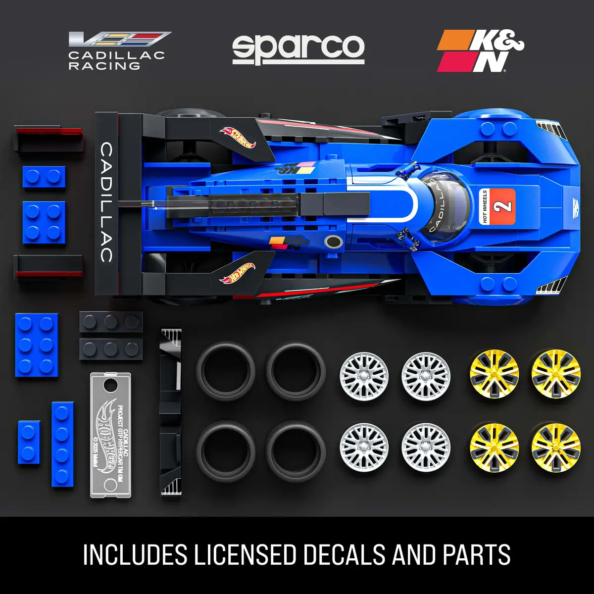 Конструктор MEGA Mattel Brick Shop Hot Wheels Cadillac GTP Photo 9