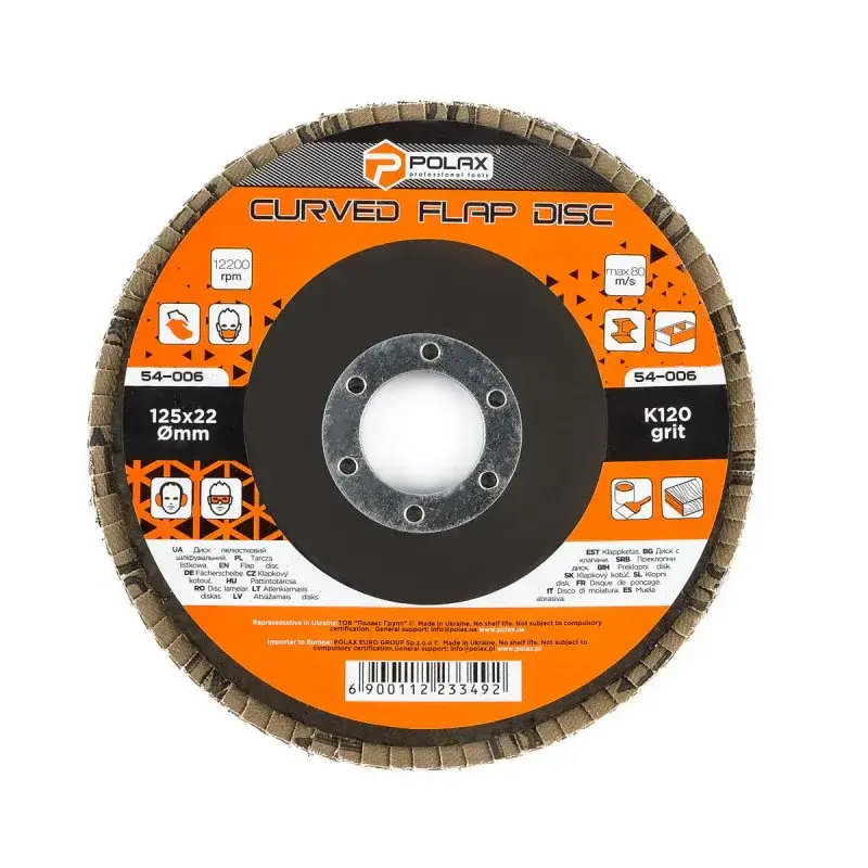 Slīpējamais lapiņu disks 125 mm G40 Polax Photo 2