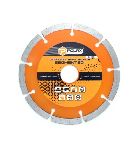 Diamond cutting wheel Polax SEGMENT 125×7×2.1×22.23 Photo 2