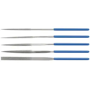 Dimanta adatu failu komplekts HOGERT HT3B808 — 3x140 mm, 5 gab.