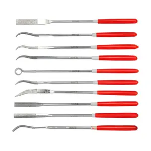 Files set YATO YT-6145 — 9-piece hand files (oval, flat, half-round, knife-edge, round, square, triangular), 140 mm, for metal