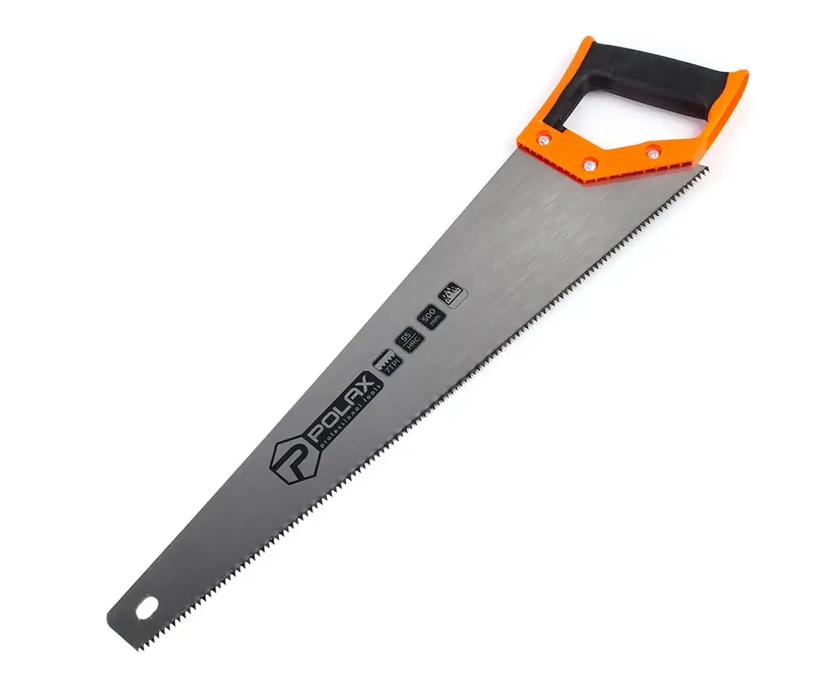 Hand saw Polax 500 mm 7 TPI 55 HRC 47-007 Photo 2
