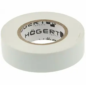 PVC electrical insulation tape HOGERT HT1P285 19 mm × 20 m, white