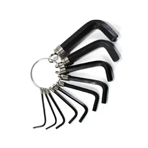 Seškanšu atslēgu komplekts Polax 25-011, 10 gab., 1.5–10 mm, CrV