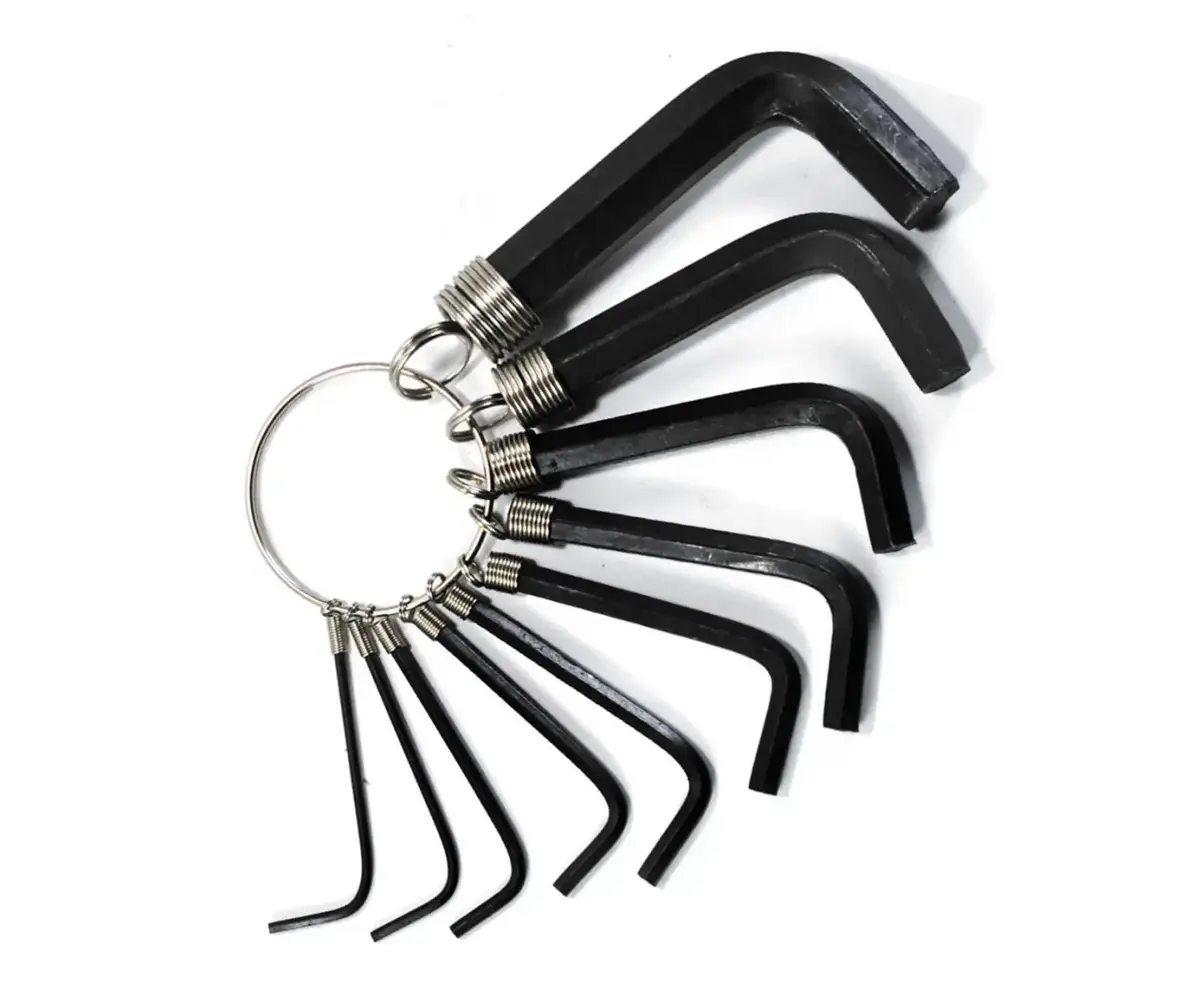 Seškanšu atslēgu komplekts Polax 25-011 — 10 gab. 1.5–10 mm Photo 2