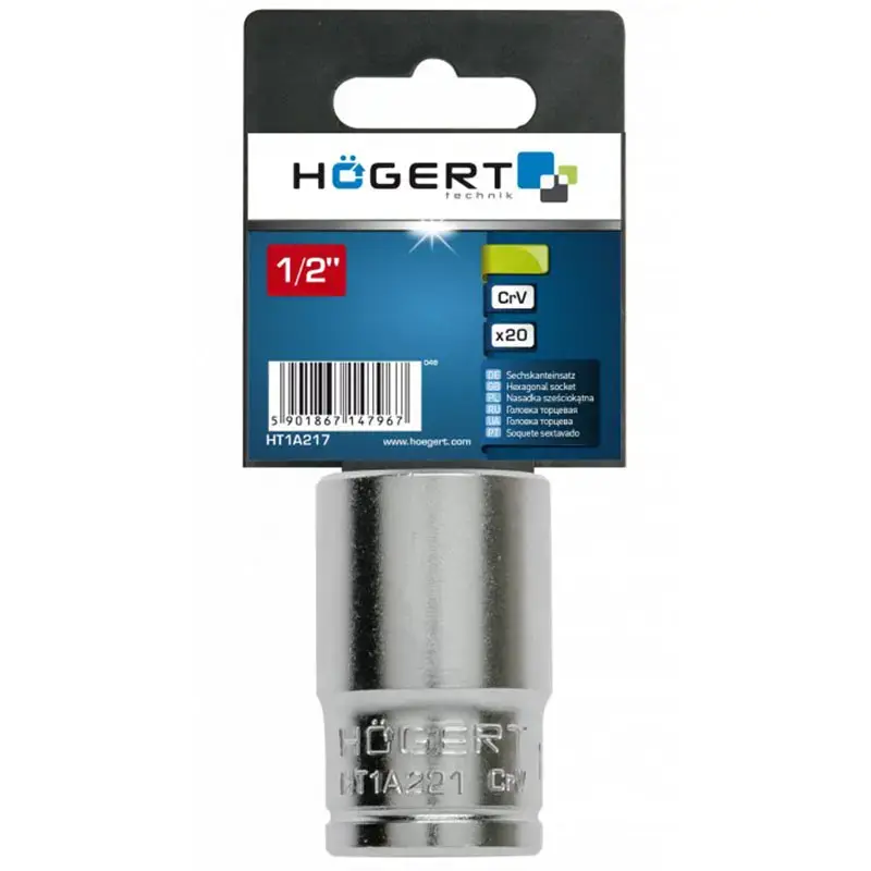 Торцевая головка 1/2" 21 мм HOGERT HT1A221 Photo 2