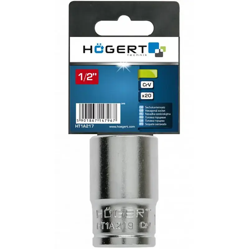 Muciņu atslēga HOGERT HT1A219 1/2" 19 mm Photo 2
