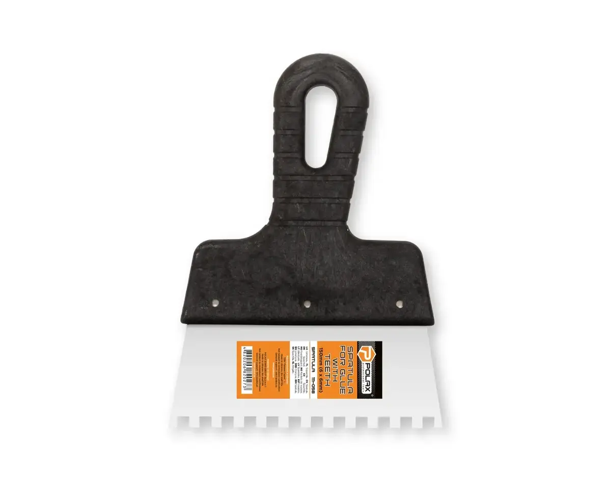 Putty knife Polax 150 mm 6x6 mm 111-058 Photo 3