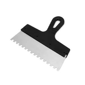 Putty knife with serrated edge Polax 250 mm blade, 8x8 mm teeth (model 111-063)