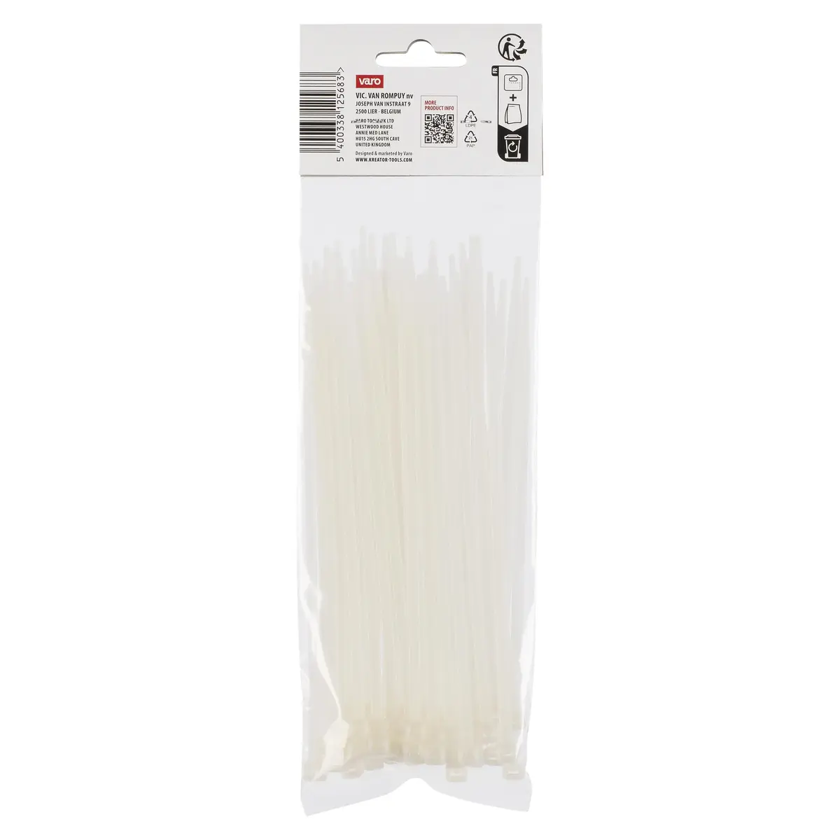 Cable ties KREATOR KRTH41004 4.8x190 mm 50 pcs Photo 3