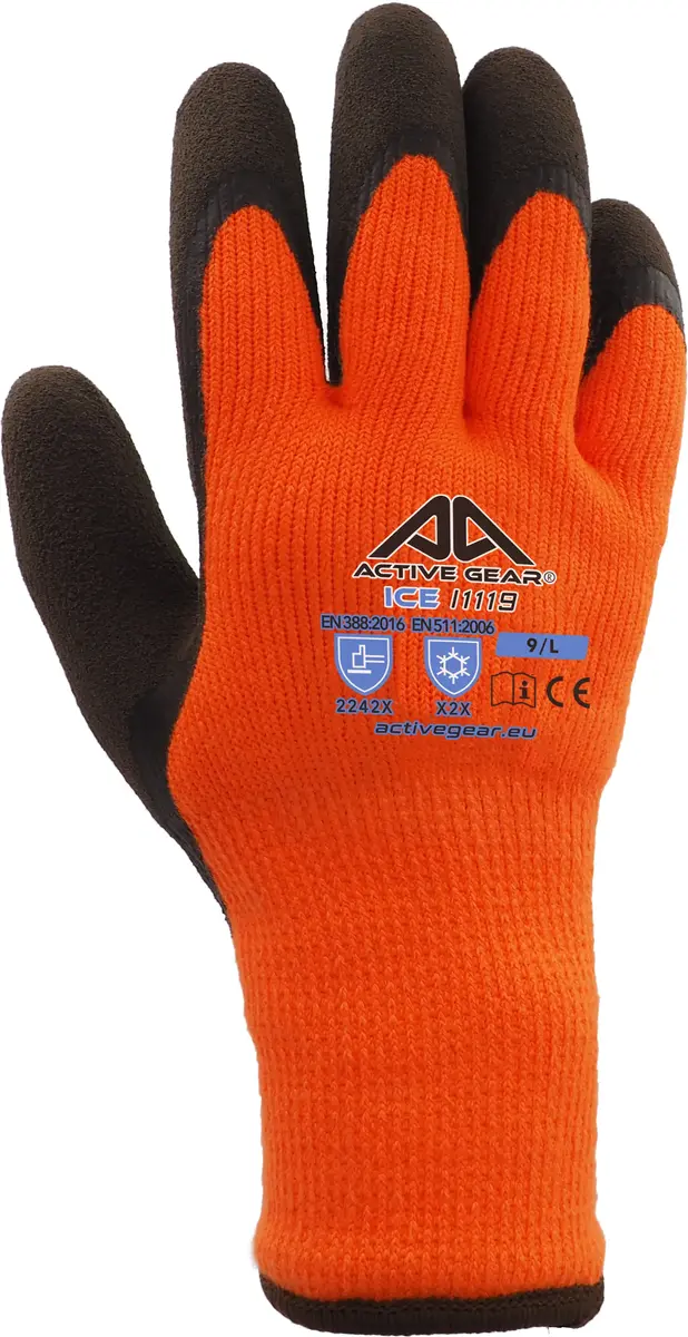 Work gloves Active Gear I1120, latex coating, size 10/XL Photo 4