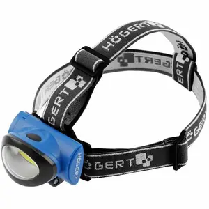 Налобный фонарь HOGERT HT1E420 LED 3W 160 лм, 3 режима