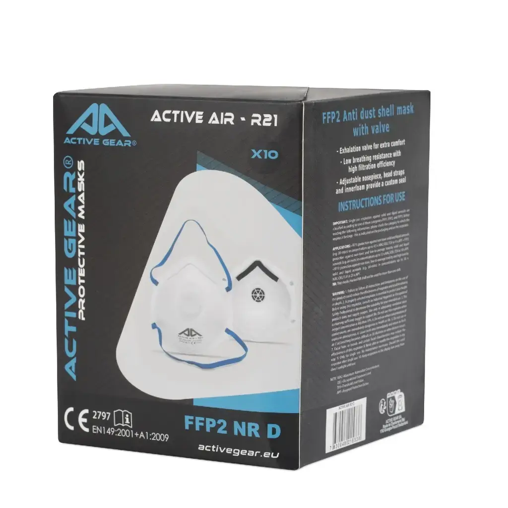 Респиратор Active Gear R21 FFP2 NR D Photo 5