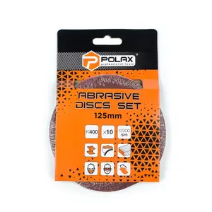 Abrasive sanding disc on cloth backing 125 mm G80, Polax (pack of 10)