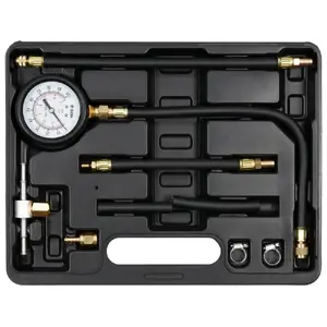Pressure gauge YATO YT-73024 — manometer 0–7 bar, stainless steel housing, black