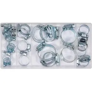 Pipe clamp YATO YT-06782, iron, set of 26 pieces