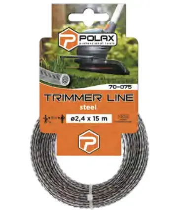 Trimmera aukla Polax 2,4 mm x 15 m Photo 2