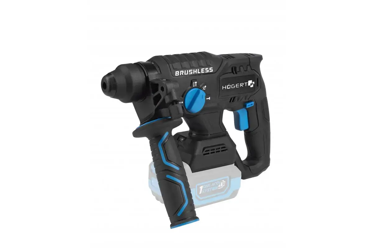 Cordless rotary hammer HOGERT HT2E228-0CH 18V SDS+ Photo 2