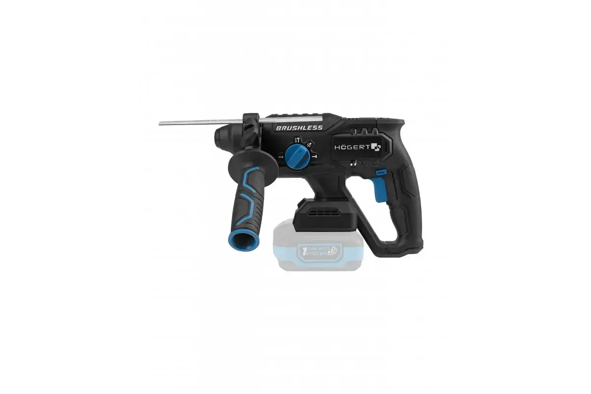 Cordless rotary hammer HOGERT HT2E228-0CH 18V SDS+ Photo 8