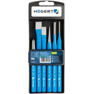 HOGERT Punch and Chisel Set HT3B710 — 6-piece kit