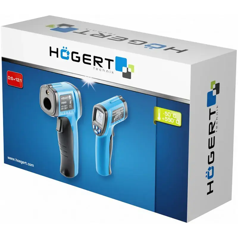 Lāzera termometrs HOGERT HT8G429 -50°C līdz +550°C Photo 4