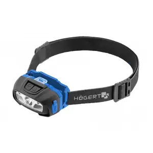 Фонарь налобный HOGERT HT1E421 USB, датчик движения, LED, 6 функций