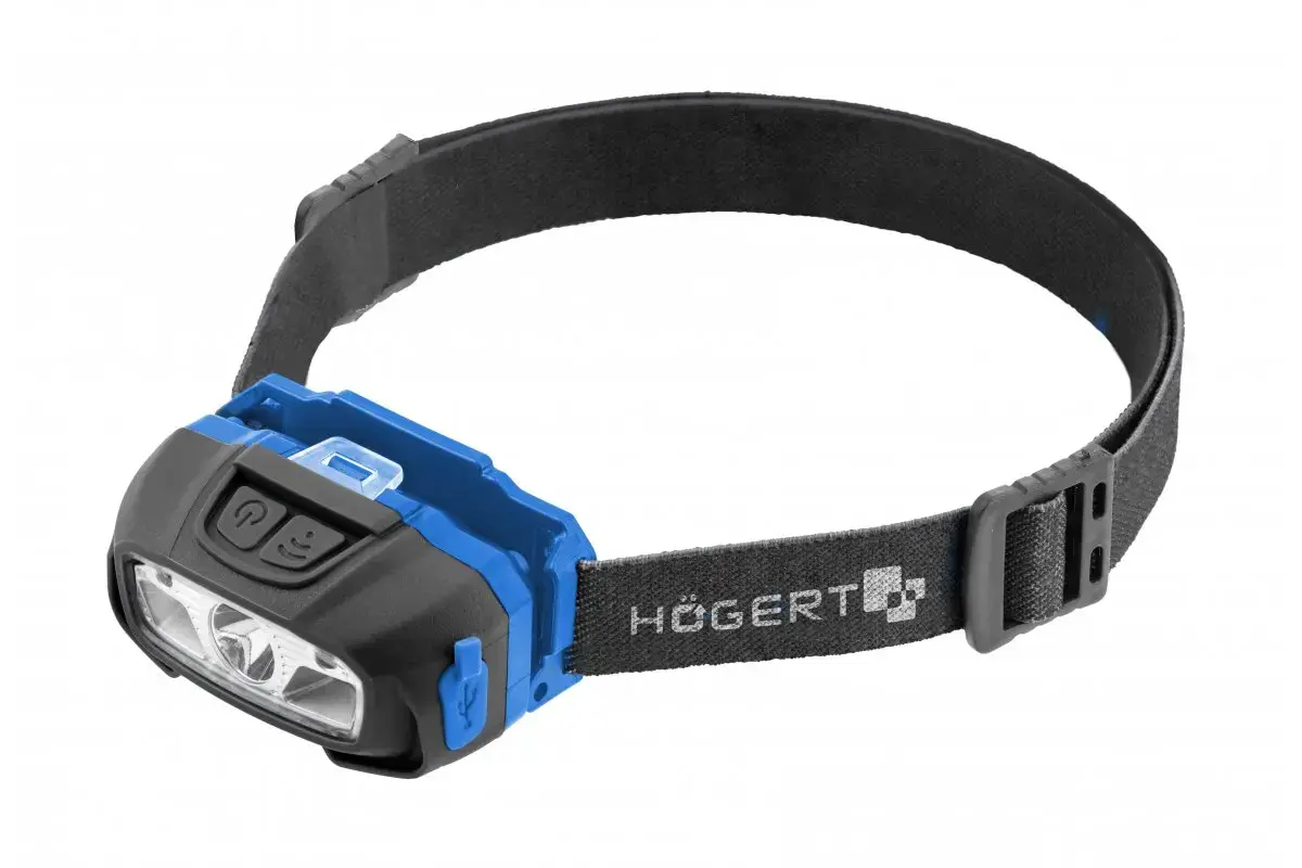 Налобный фонарь HOGERT HT1E421 USB с датчиком Photo 2