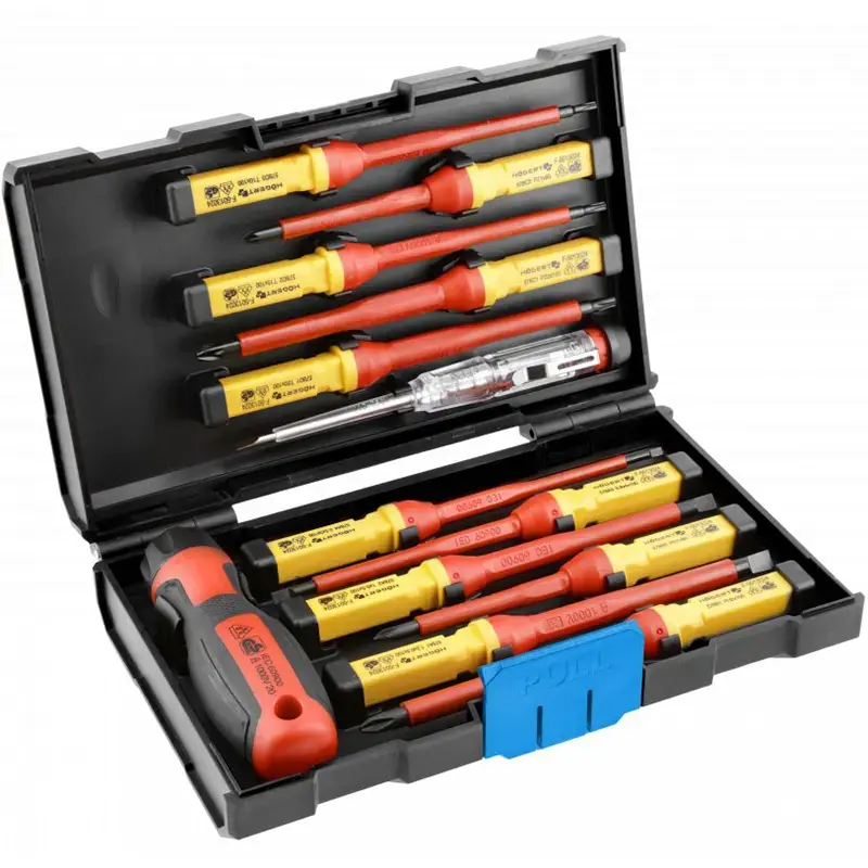 HOGERT HT1S997 insulated screwdriver set — 13 pcs Photo 2