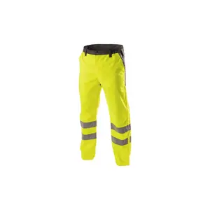 Waterproof High-Visibility Rain Trousers for Men HOGERT HT5K344-L, Yellow, Size L (52)