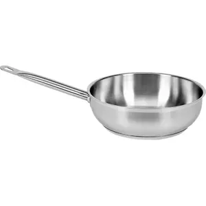 Stainless steel frying pan YATO YG-00081, 24 cm, 3.4 L, professional use