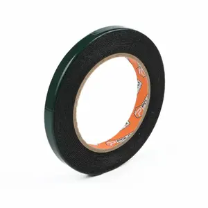 Divpusējā mīksta līmlente Polax 12 mm x 5 m, melna