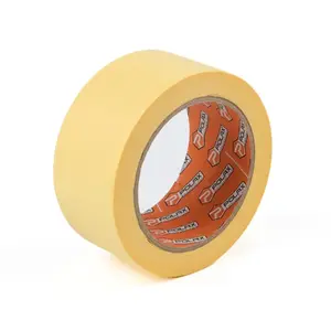 Paper adhesive tape Polax 48 mm x 40 m, yellow — masking/taping paper roll