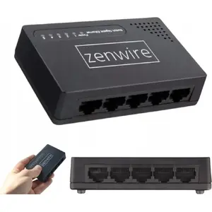 Gigabit Ethernet 5-Port Switch zenwire SG1005 — 5 x 10/100/1000 Mbps ports, unmanaged, desktop