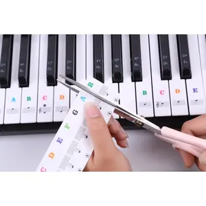 Keyboard stickers Mozos PK-STRS — colored musical note key labels for piano/keyboard