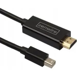Кабель DisplayPort Mini — HDMI zenwire 1.8 м черный