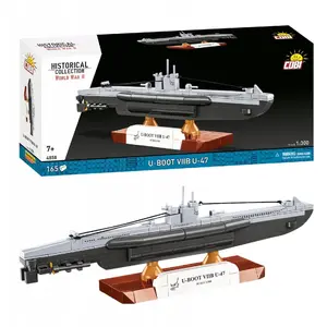 Scale model submarine Cobi U-47 T.VIIB 1:300 kit, brand Cobi, model 4858