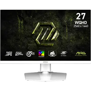 Монитор MSI MAG 274QRFW E20 27" (68,6 см) 2560×1440 Rapid IPS, 0.5 мс, VESA, белый