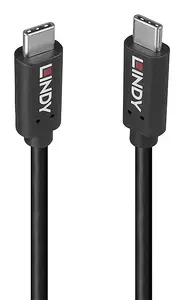 Lindy 36977 USB cable USB 3.2 Gen 2x2 1.5 m USB C to USB C 20 Gbit/s 100 W Black