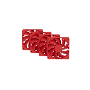 Computer cooling fan HYTE FA12-RR-4 120 mm, 1500 RPM, 72 m³/h, 1.6 mmH2O, Fluid Dynamic Bearing, red, pack of 4