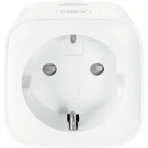 Smart plug ABUS FUHA45000 — wireless indoor socket, 868.3 MHz, 230–240 V, white, 53×53×78 mm