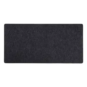 Mouse pad Renkforce RF-6697030 — felt desk mat 800×400 mm, dark grey, stitched edges