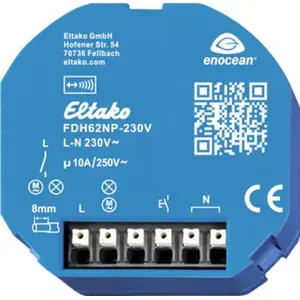 Eltako Funk Schaltaktor FDH62NP-230V+FTKB-rw — wireless switching actuator, 230 V