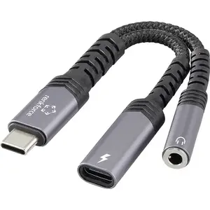 Аудио адаптер-кабель Renkforce USB-C — 1x штекер USB-C на 1x стерео джек 3,5 мм (RF-6877608)