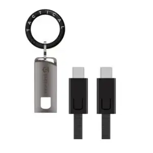Tactical OODA Loop Cable USB-C to USB-C Black – durable data and charging cable