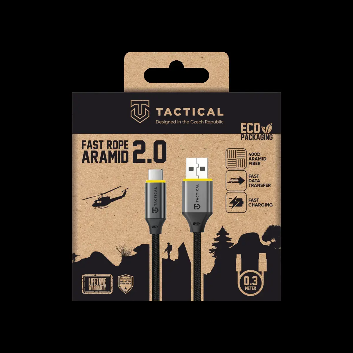 Tactical Fast Rope Aramid 2.0 USB-A—USB-C 0,3 м Photo 5